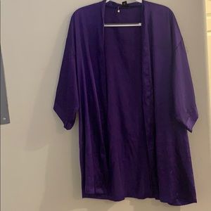 Victoria Secret Purple Silk Robe